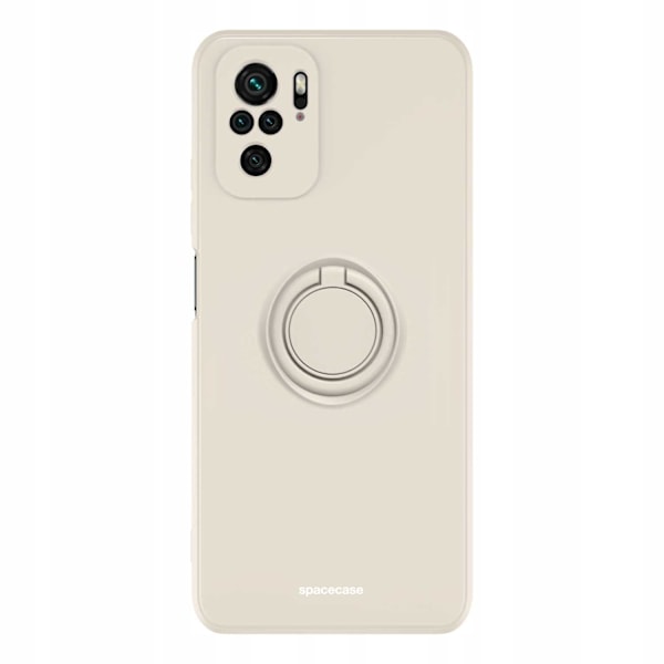 Spacecase Silikoncase Ring För Xiaomi Redmi Note 10 10S Bone