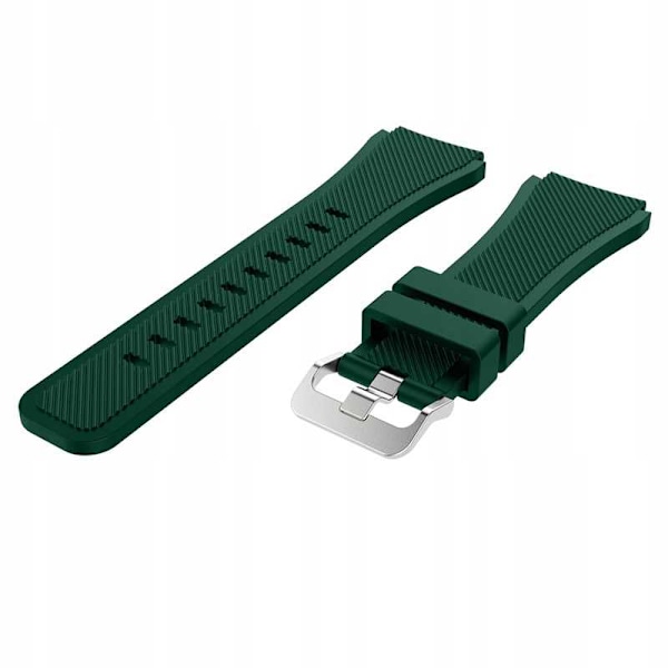 Spacecase Klorrem 20Mm Mörkgrönt Läderarmband För Smartwatch