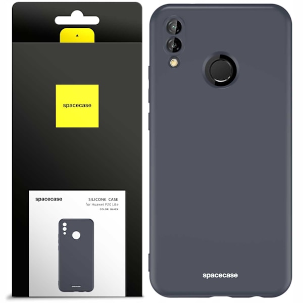 Spacecase Silikonfodral För Huawei P20 Lite Black Protection
