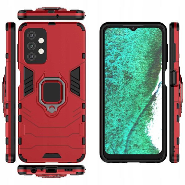 Spacecase Case Cover För Samsung Galaxy A32 5G X-Ring Röd