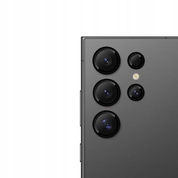 Rymdfodral Härdat Glas För Galaxy S24 Ultrakamerarande Svart