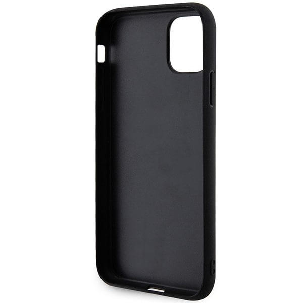 Karl Lagerfeld gummi Karl Head 3D-deksel KLHCN613DRKNK for iPhone 11 / Xr - Svart