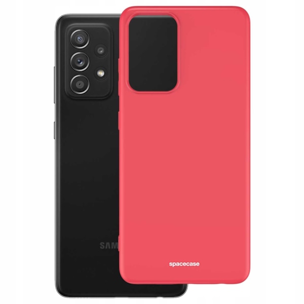 Spacecase Silikonfodral För Samsung Galaxy A52 A52S Röd