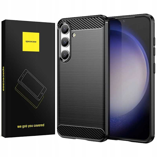 Spacecase Case Carbon Case För Samsung Galaxy S24 Svart