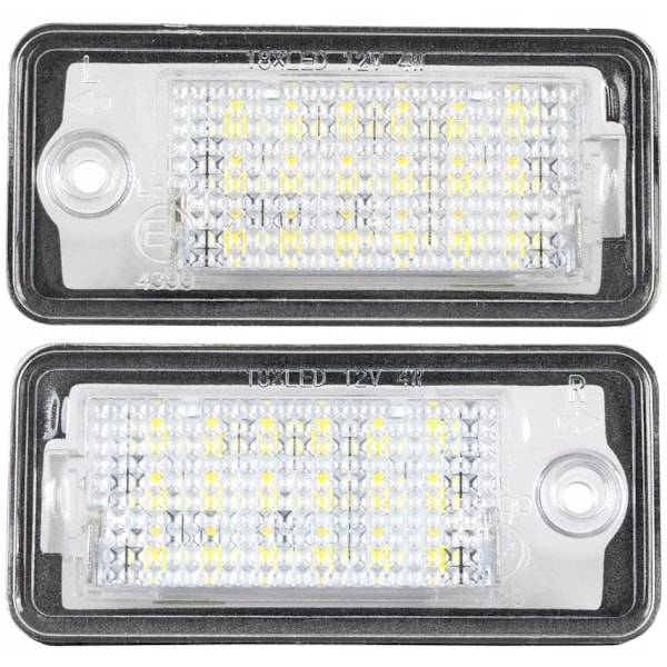 LED nummerskiltsett AutoTune For Audi A3 8P S3 A4 S4 B6 A4 B7 A6 C6 4F S6 A8 S8 D3 Q7