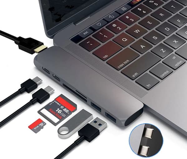 ADAPTERHUB USB-C USB THUNDERBOLT HDMI 4K ADAPTER FOR MACBOOK PRO AIR