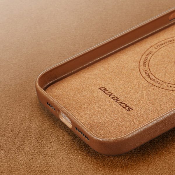 DUX DUCIS CASE MED MAGSAFE TIL IPHONE 14 PLUS BRUN