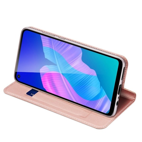 DUX DUCIS Skin Pro deksel med klaff til Huawei P40 Lite E rosa