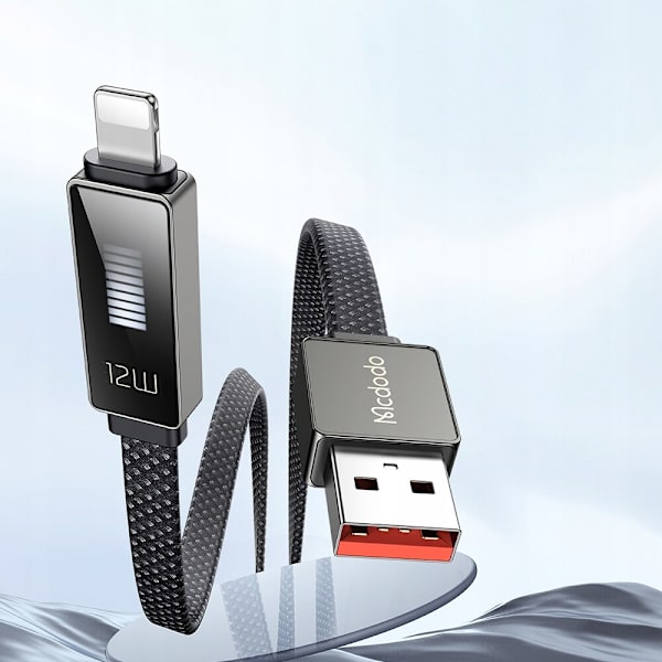 MCDODO LADDARE USB LIGHTNING-KABEL SNABBLADDNING IPHONE 1M LED