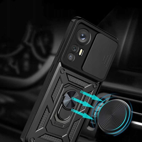 Spacecase Case Cover För Xiaomi 12 Pro Camring Svart