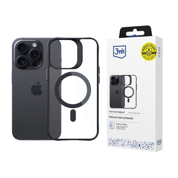 APPLE IPHONE 15 PRO MAX - 3MK SATIN ARMOR MAGCASE