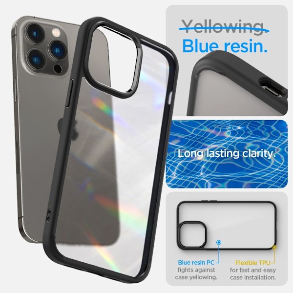 SPIGEN ULTRA HYBRID IPHONE 14 PRO MAX FROST SVART