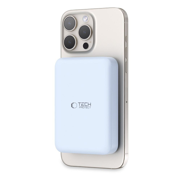 TECH-PROTECT PB11 LIFEMAG MAGSAFE POWER BANK 10000MAH BLÅ