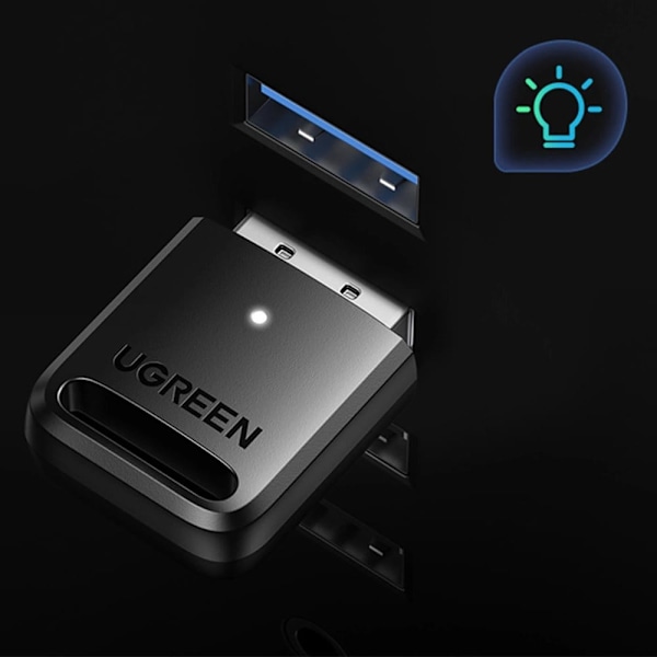 Ugreen CM390 5.0 USB Bluetooth Adapter - Svart