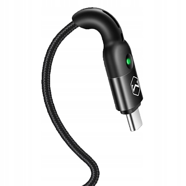 MCDODO USB-C SPIRALFJÄDERKABEL SNABBLADDNING USB TYPE C LED 2M