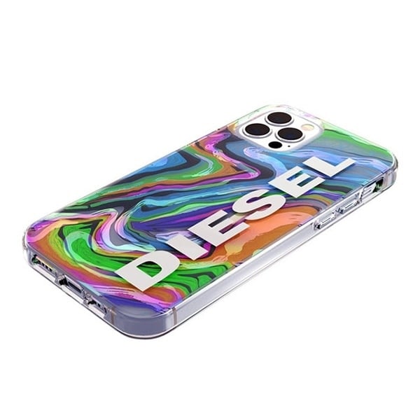 Diesel Clear Case Digital Holographic AOP iPhone 12/12 Pro holografisk-vit/holografisk-vit 44315