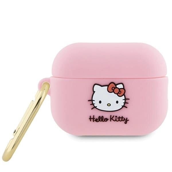 Hello Kitty Silikon 3D Kitty Head Case for AirPods Pro 2 (2022/2023) - Rosa