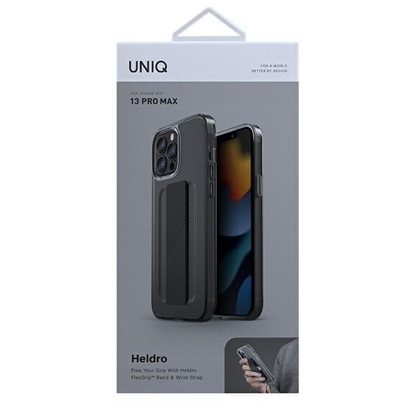 UNIQ Heldro fodral iPhone 13 Pro Max 6,7" rök/rök