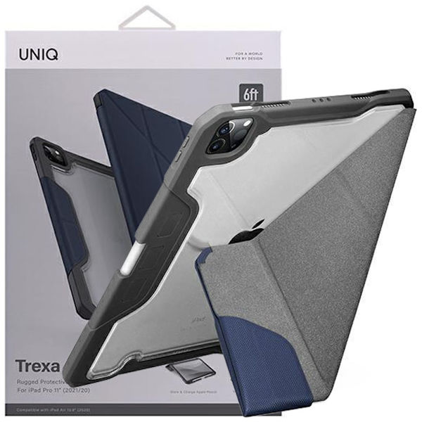 UNIQ TREXA ETUI TIL IPAD PRO 11'' 2021/2020 - BLÅ