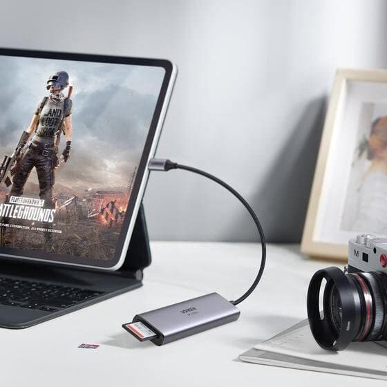 UGREEN 6IN1 MULTIFUNKTIONEL USB C-3XUSB/HDMI/SD OG TF-KORTLÆSER GRÅ