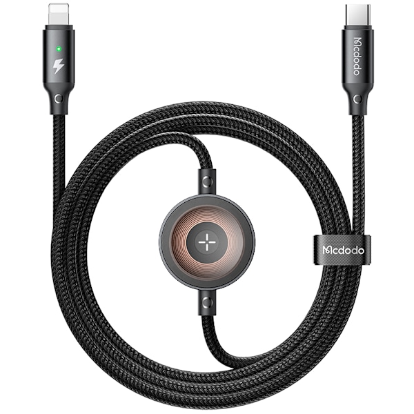 MCDODO INDUKTIV LADDARE FÖR APPLE WATCH 2IN1-KABEL FÖR IPHONE LIGHTNING