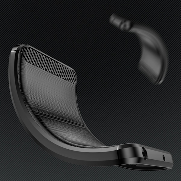 CARBON CASE SILIKONE ETUI TIL IPHONE 16 - SORT