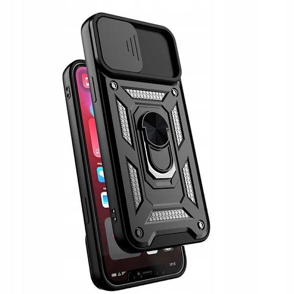Spacecase Case Fall För Iphone 11 Svart Sc Camring Skydd
