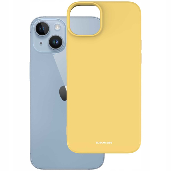 Spacecase Silikonfodral För Iphone 14 Plus Gul Skydd