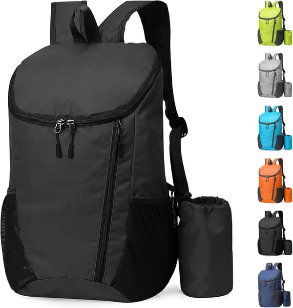 Lightweight Foldable Backpack, Small Hiking Backpack, Waterproof Packable Backpack for Men Women Kids, Durable Backpack for Outdoor Sports