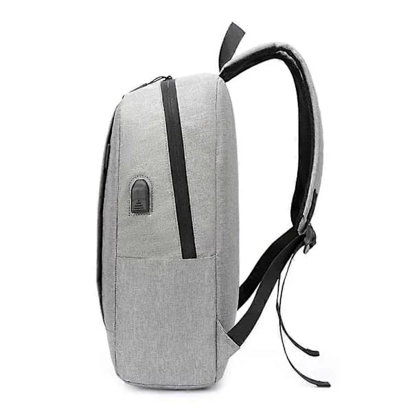 Gray Casual Student Backpack Waterproof 37x29x12cm Storage