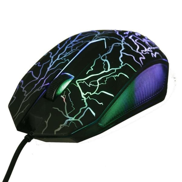 LED Gaming Mus USB Kabel - RGB Lights 220 2-Pack