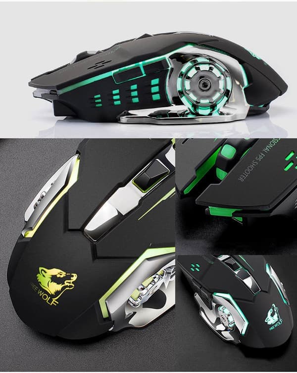 X8 Wireless 2.4GHz Gaming Mouse with LED Lighting