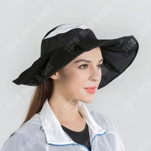 Cylinderhatt - TD® - Fällbar - Polyester-tyg - Storlek 58 cm - Svart
