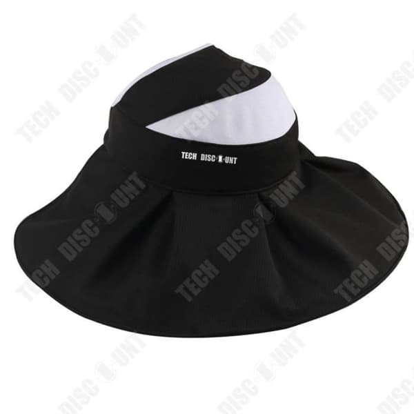 Cylinderhatt - TD® - Fällbar - Polyester-tyg - Storlek 58 cm - Svart