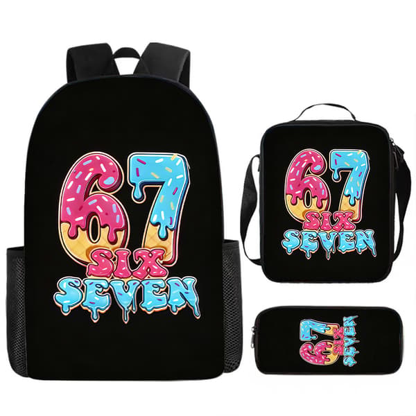 Six Seven Kids Backpack, Spacious School Bag for Students, Casual School Backpack with Storage Compartments*16-inch backpack*10 10