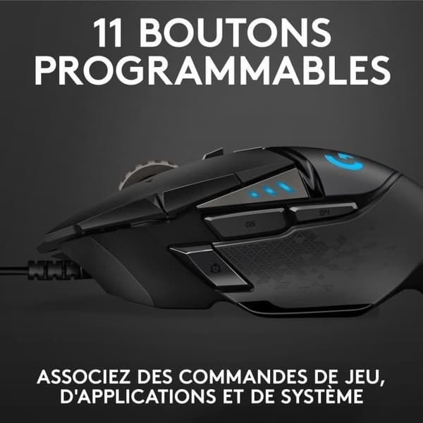 Logitech G502 HERO Gaming Mouse Svart 121