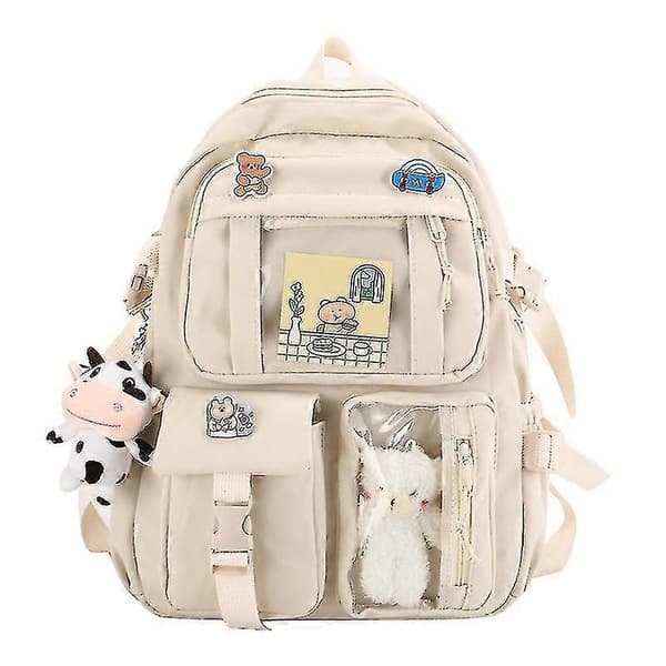 Backpack Kawaii School Bag With Pendant Small Backpack School Supplies High School Students School Bag