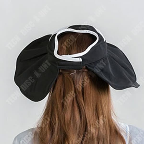 Cylinderhatt - TD® - Fällbar - Polyester-tyg - Storlek 58 cm - Svart