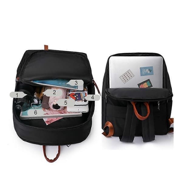 Large Capacity Laptop Backpack, Nylon School Bag, Daypack