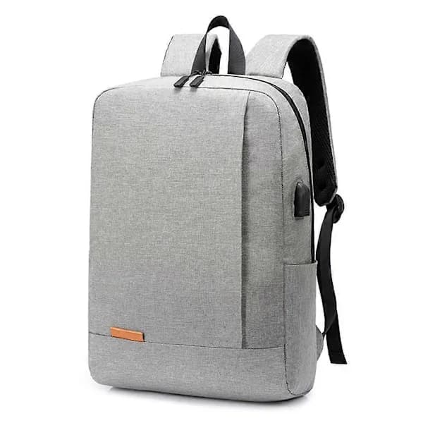 Gray Casual Student Backpack Waterproof 37x29x12cm Storage