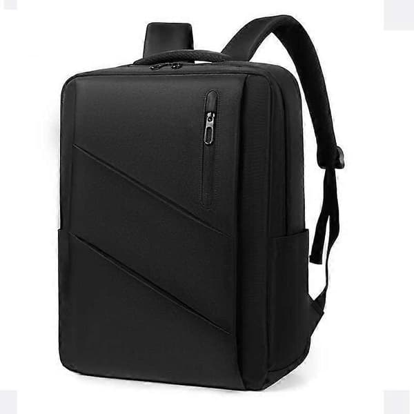 Expandable Laptop Backpack College Large Capacity Backpack (Black, 17 inch)