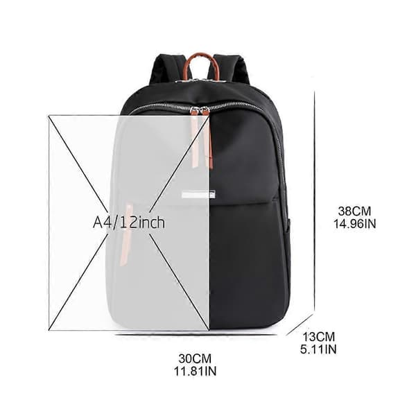 Large Capacity Laptop Backpack, Nylon School Bag, Daypack
