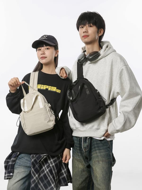 Convertible Backpack: 3-in-1 Sling, Crossbody & Shoulder Bag Black