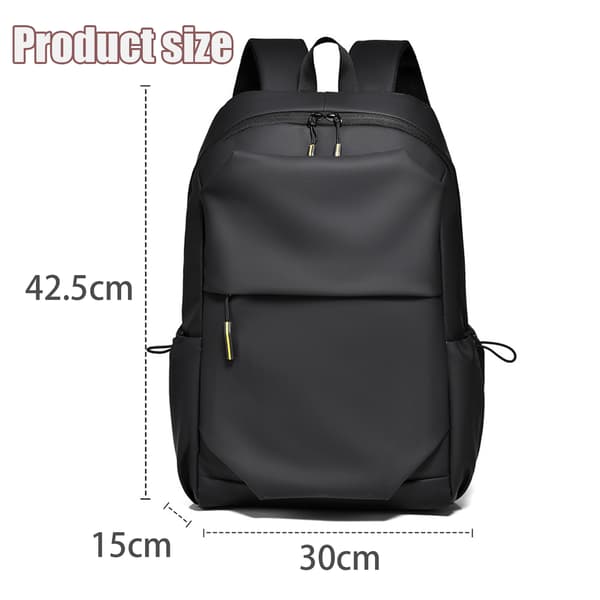 Waterproof laptop backpack 15.6 inch Black Black