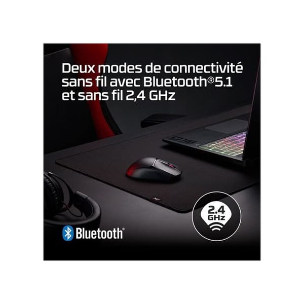 Souris Hyper X Pulsefire Fuse Wireless Gaming Mouse Svart 64