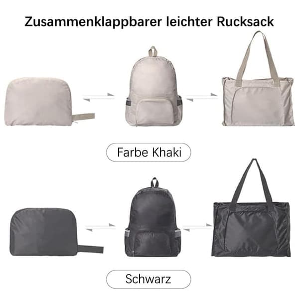 2-pack Backpack – Foldable, Waterproof Outdoor Backpack, Ultralight Unisex Daily Backpack, Perfect for Camping, Hiking and Travel
