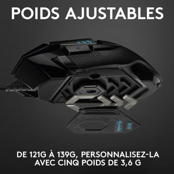 Logitech G502 HERO Gaming Mouse Svart 121