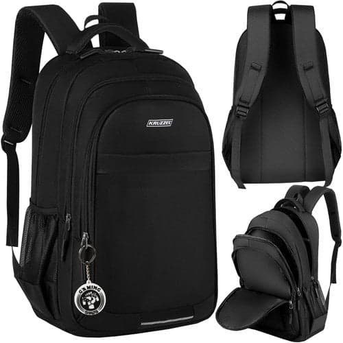 Backpack 45L black 600D Oxford with laptop compartment 54x32x24 cm
