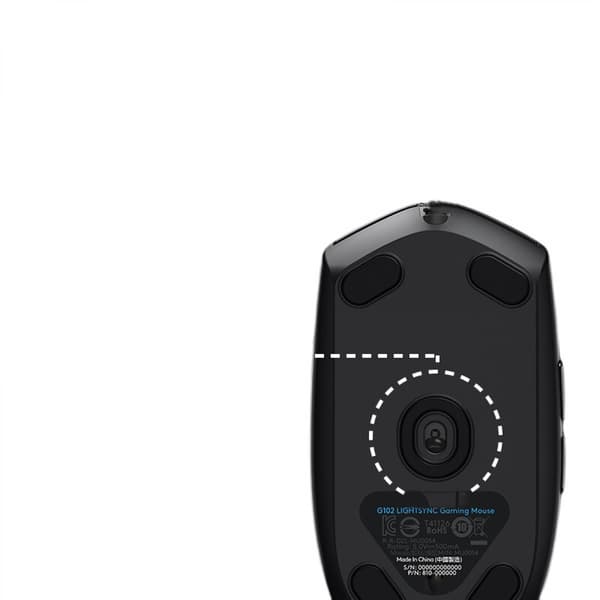 G304 LIGHTSPEED Trådlös Gamingmus, Hero 12K Sensor, 12 000 DPI, Lättvikt, 6 Programmerbara Knappar (Vit){hh]