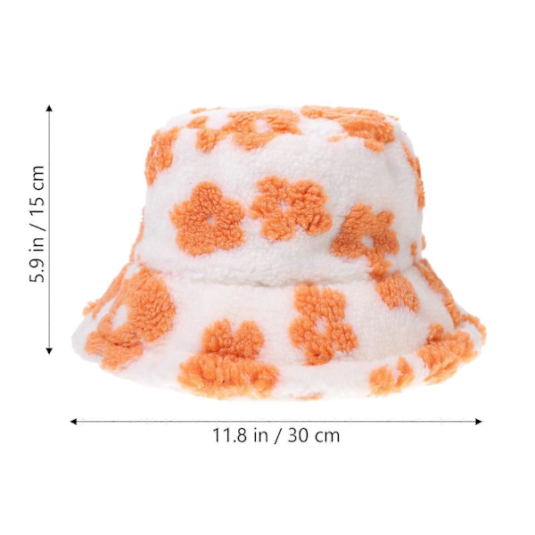 FluffyBucketHatWinterStyle2PcsVirkatVarmFiskarhatt
